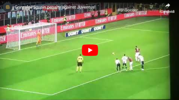 higuain rigore sbagliato